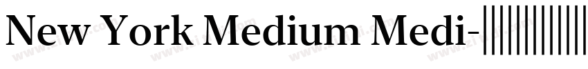 New York Medium Medi字体转换